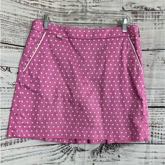 Ralph Lauren Skort womens Size 6 Tenniscore Stretch Cotton Blend Polka Dot Golf - Picture 2 of 12
